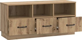 vidaXL Ντουλάπι TV 102 x 34,5 x 47 εκ Artisan Δρυς Επεξεργασμένο Ξύλο