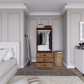 Διφυλλη Ντουλαπα Πεύκο Atlantic EASY 1600 47x60x174.8