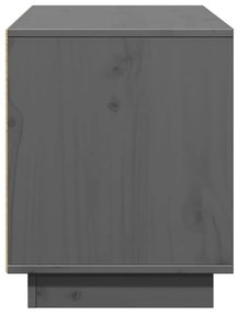 vidaXL Έπιπλο Τηλεόρασης Γκρι 110,5 x 35 x 44 εκ. Μασίφ Ξύλο Πεύκου