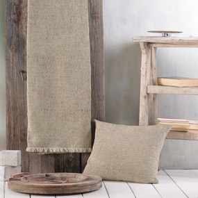 Ριχτάρι Rachell Dark Beige Ρυθμός Πολυθρόνα 160x180cm Chenille,Cotton,Polyester