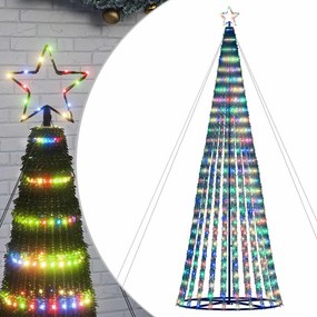 vidaXL Χριστουγεννιάτικο δέντρο LED 1028 LED πολύχρωμο 403 cm