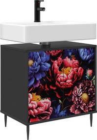 vidaXL Ντουλάπι Μπάνιου KIEL Μαύρη Δρυς 60 x 40 x 61 εκ