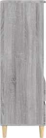 vidaXL Ντουλάπι Γκρι Sonoma 40x36x110 εκ. από Επεξεργασμένο Ξύλο