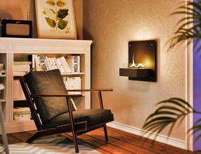 Επιτοίχιο Tζάκι Solo 90 Tenderflame με διάρκεια καύσης 4 - 5 ώρες, χωρητικότητα δεξαμενής 500ml και διαστάσεις 45x23x45cm - Black