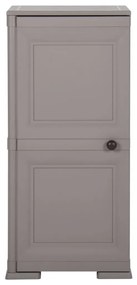 vidaXL Πλαστικό Ντουλάπι Γκρι 40 x 43 x 85,5 εκ. με Σχέδιο Ξύλου