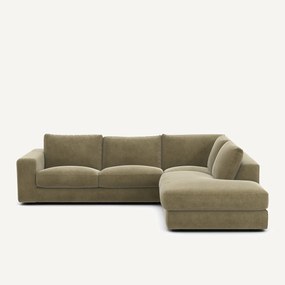 Γωνιακός καναπές από λινό βελούδο, SKANDER