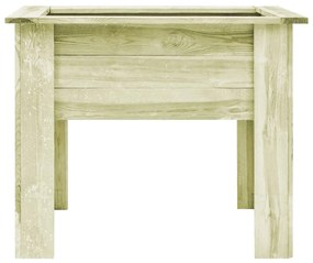 vidaXL Ζαρντινιέρα Υπερυψωμένη με Πόδια 100x80x80 εκ Εμποτ Πριστό Ξύλο