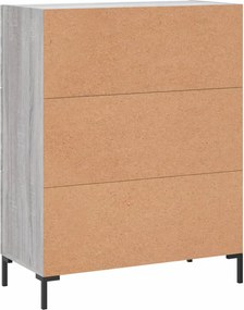 VidaXL Ντουλάπι Γκρι Sonoma 69,5 x 34 x 90 εκ. από Επεξεργασμένο Ξύλο