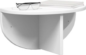 vidaXL Ράφι Τοίχου Επιτοίχιο Λευκό 38 x 19 x 19 εκ Επεξεργασμένο ξύλο