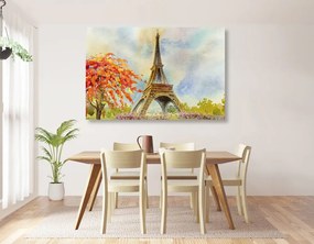 Εικόνα Πύργος του Άιφελ σε παστέλ χρώματα - 60x40