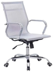 Καρέκλα γραφείου εργασίας Noctis pakoworld λευκό ύφασμα mesh 55.5x48x88εκ Model: 277-000006