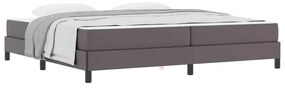 vidaXL Κρεβάτι Άλλο Γκρι 200 x 200 cm Τεχνητό δέρμα