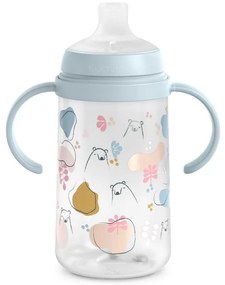 Suavinex Μπουκάλι Εκπαιδευτικό με λαβές 270ml +6μ BEAR Blue