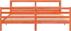 vidaXL Σκελετός Κρεβ. Χωρίς Στρώμα Καφέ Κεριού 200x200 εκ Μασίφ Πεύκο