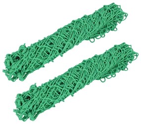 Δίχτυα Σανού 2 Τεμ. Ορθογώνια Πράσινα 90 x 60 εκ. από PP - Πράσινο