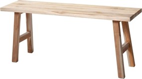 ΣΚΑΜΠΌ &amp; ΠΟΥΦ BENCH TEAK WOOD 100X25X42CM