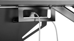BRATECK gaming γραφείο Glory GMD04-1S, 1200x600mm, RGB, μαύρο