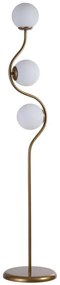 Φωτιστικό Δαπέδου 534LUN5465 Φ30x155cm 3xE27 40W White-Gold Opviq
