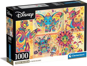 Clementoni Παζλ High Quality Collection Disney Classics 1000 τμχ - Compact Box