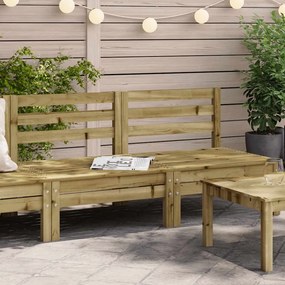 vidaXL Corner Sofa 2 τμχ. Impregnated Pinewood Natural Impregnated