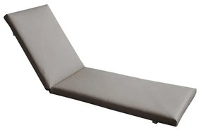 Μαξιλάρι Ξαπλώστρας SUNLOUNGER Με Φερμουάρ Και Velcro Γκρι PVC 196(78+118)x60x7cm