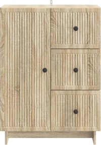 vidaXL Πλαϊνό γραφείο Sonoma Δρυς 66 x 34,5 x 90 εκ Επεξεργασμένο Ξύλο