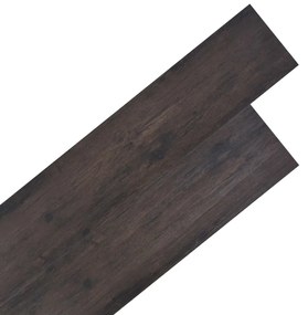vidaXL Δάπεδο Μη Αυτοκόλλητο Σκούρο Καφέ 4,46 μ² / 3 χιλ. από PVC