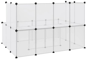 vidaXL Κλουβί Μικρών Ζώων Διαφανές 143x107x93 εκ Πολυπροπυλένιο&amp;Ατσάλι