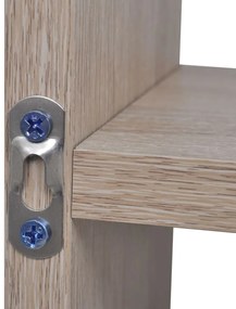 Ραφιέρα Τοίχου 8 Τμημάτων Χρώμα Δρυς