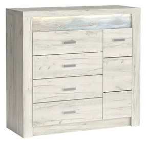 INDIANAPOLIS chest of drawers I17 kraft white DIOMMI-60-32861