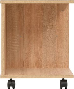 vidaXL Ραφιέρα με Ρόδες Χρώμα Δρυός 50 x 35 x 42 εκ.
