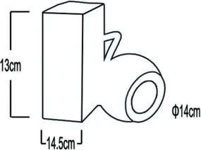 Σπoτ ράγας Τριφασικό AR111 GU10 Beamer Μαύρο
