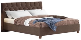 Bed CECIL Καφέ, 160x200 εκ., χωρίς Μπαούλο