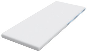 vidaXL Στρώματα Λευκό 70 x 200 cm 100% ύφασμα πολυεστέρα με τζακάρ
