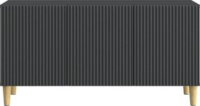 vidaXL Ντουλάπι TV 99 x 34,5 x 50 εκ. Μαύρο Επεξεργασμένο Ξύλο