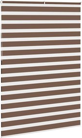 vidaXL Ζέβρα τυφλή Καφέ Πλάτος υφάσματος 155,9 εκ. Πολυεστέρας