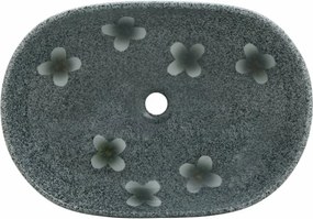 vidaXL Νιπτήρας Οβάλ Μπλε 59x40x14 εκ. Κεραμικός