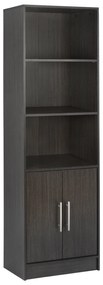 ΒΙΒΛΙΟΘΗΚΗ ΜΕΛΑΜΙΝΗΣ ENSLEY HM2027.01 ZEBRANO 60X30X180 εκ.