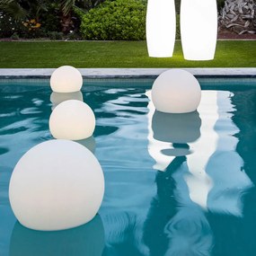 Μπάλα Πισίνας Buly 40 IP68 με Ηλιακή Φόρτιση ø40 Λευκό CCT και RGB - Λευκό