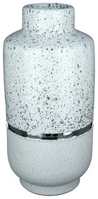 Βάζο ArteLibre Λευκό/Ασημί Κεραμικό 14.5x14.5x29cm