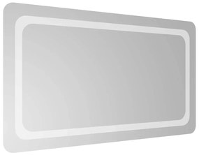 vidaXL Καθρέφτης Μπάνιου με LED 90x50 εκ.