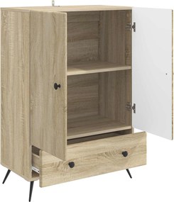 vidaXL Πλαϊνό γραφείο Sonoma Δρυς 66 x 34,5 x 95 εκ.