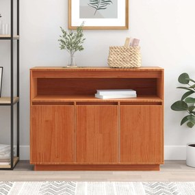 vidaXL Πλαϊνό γραφείο Κερωτό καφέ 104,5 x 34 x 80 εκ