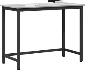 vidaXL τραπέζι Γκρίζο Σονομα 80 x 50 x 76,5 εκ