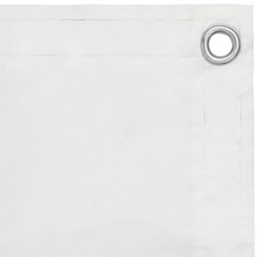 vidaXL Διαχωριστικό Βεράντας Λευκό 120 x 500 εκ. Ύφασμα Oxford