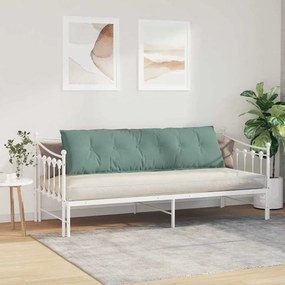 vidaXL Μαξιλάρι Πλάτης Θαλασσί 180 x 50 εκ. Υφασμάτινο Κορντουρά