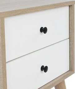 ΚΟΜΟΔΙΝΟ OLIVER HM2225 ΦΥΣΙΚΟ-ΛΕΥΚΟ 40Χ40Χ60 εκ.