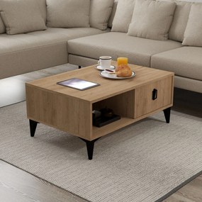 Τραπεζάκι Σαλονιού Sapphire Δρυς CREDO 90x60x15