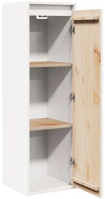 vidaXL Ντουλάπια Τοίχου 2 τεμ. Λευκά 30x30x100 εκ. Μασίφ Ξύλο Πεύκου