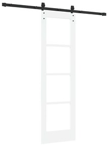 vidaXL Συρόμενη Πόρτα ORKDAL Λευκό 61 x 198.5 εκ. Μασίφ ξύλο πεύκου
